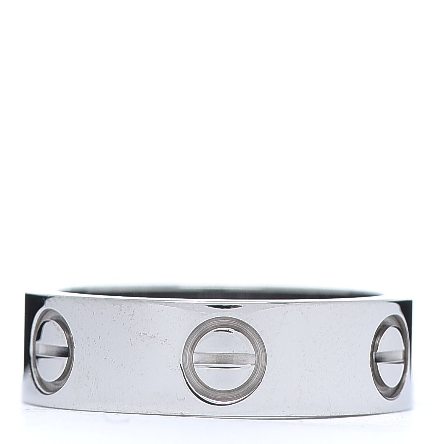 Cartier 18K White Gold 5.5mm LOVE Ring 50 5.25 3 of 4