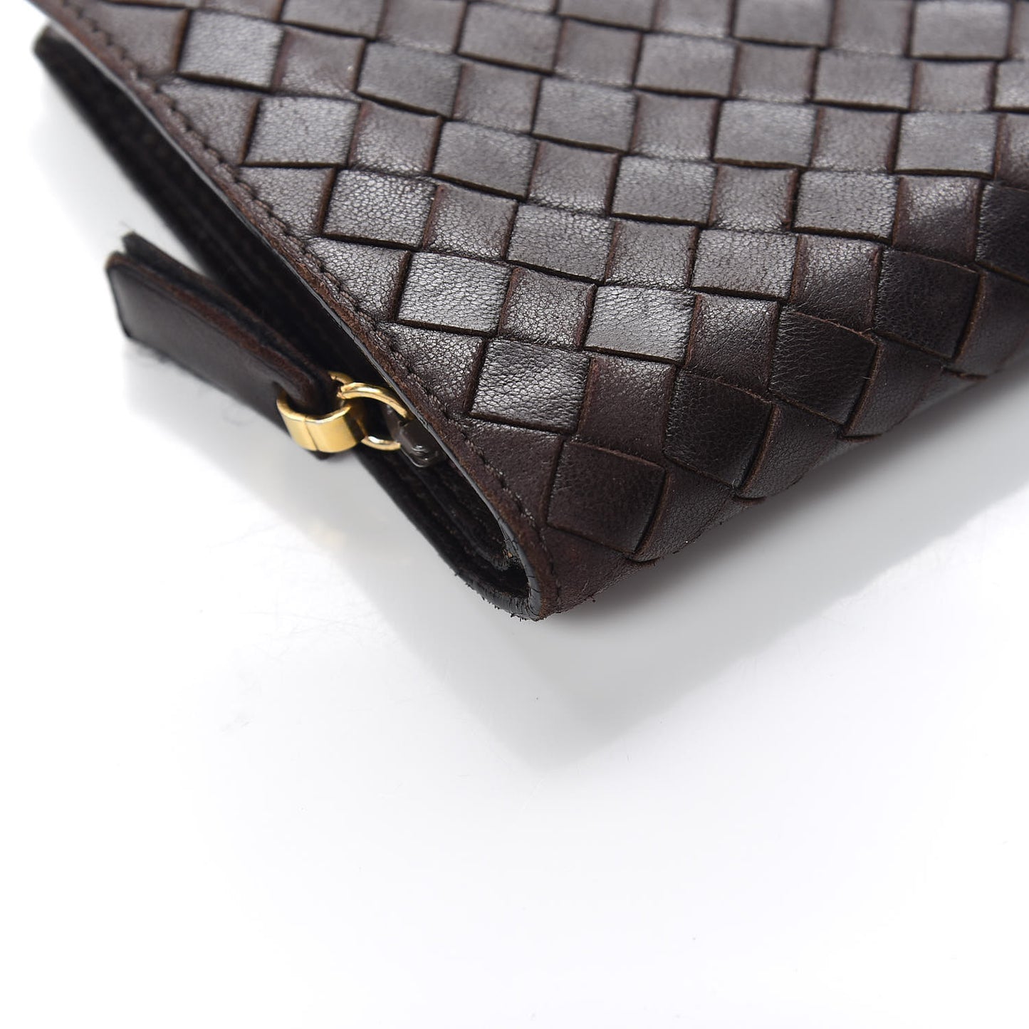 Nappa Intrecciato Continental Wallet Ebano