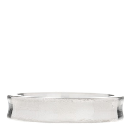 Tiffany 18K White Gold Diamond Narrow 1837 Ring 48 4.5 3 of 4