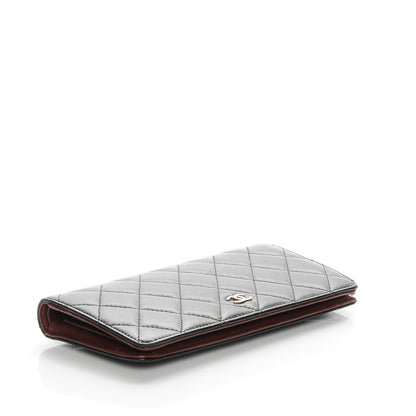 Chanel Lambskin Quilted Yen Wallet Black 4 of 9