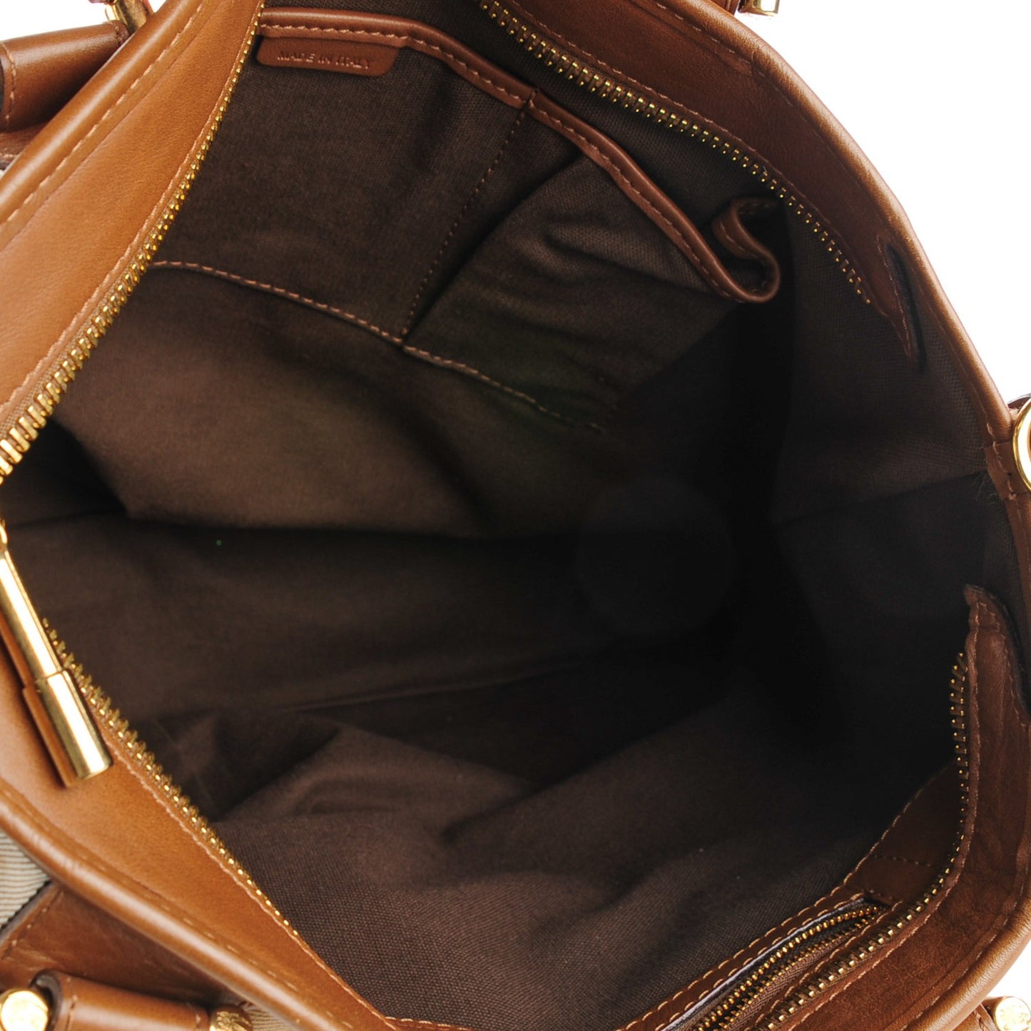 House Check Large Tote Brown