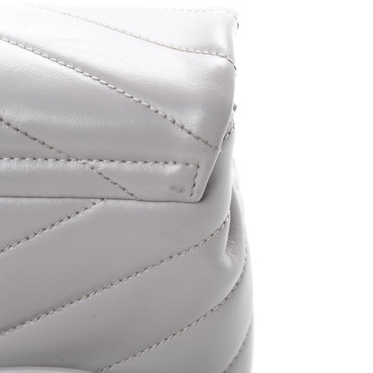 Saint Laurent Calfskin Y Quilted Monogram Toy Loulou Satchel Granite 13 of 15