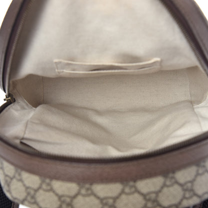 Gucci GG Supreme Monogram Calfskin Web Small Ophidia Day Backpack Beige Ebony New Acero 5 of 9