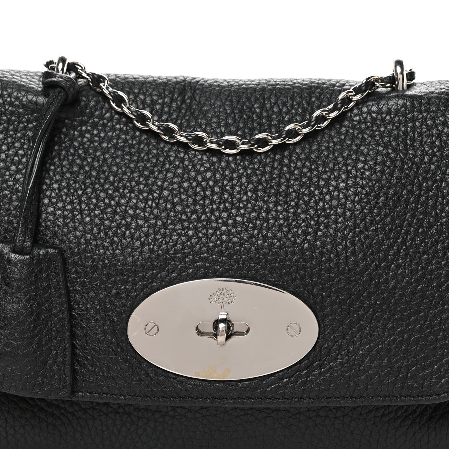 Classic Grain Calfskin Mini Lily Black