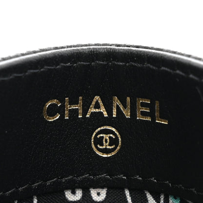 Chanel Caviar Quilted Hammered CC Card Holder Black 6 of 7