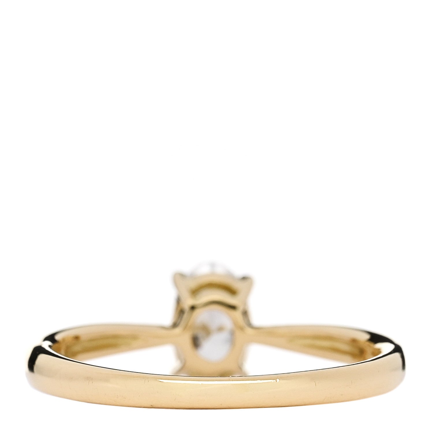 Parker & West by FASHIONPHILE 18K Yellow Gold Diamond .51ct Oval Cut Solitaire Engagement Ring  52 6 4 of 5