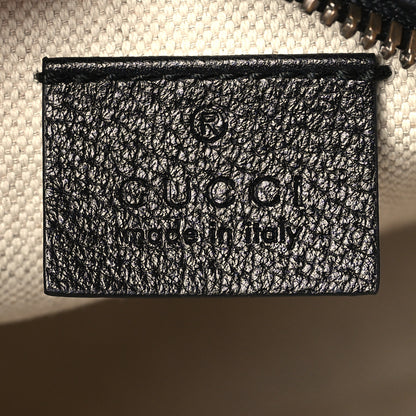Gucci Velvet Calfskin GG Monogram Round Shoulder Bag Blue Beige 6 of 9