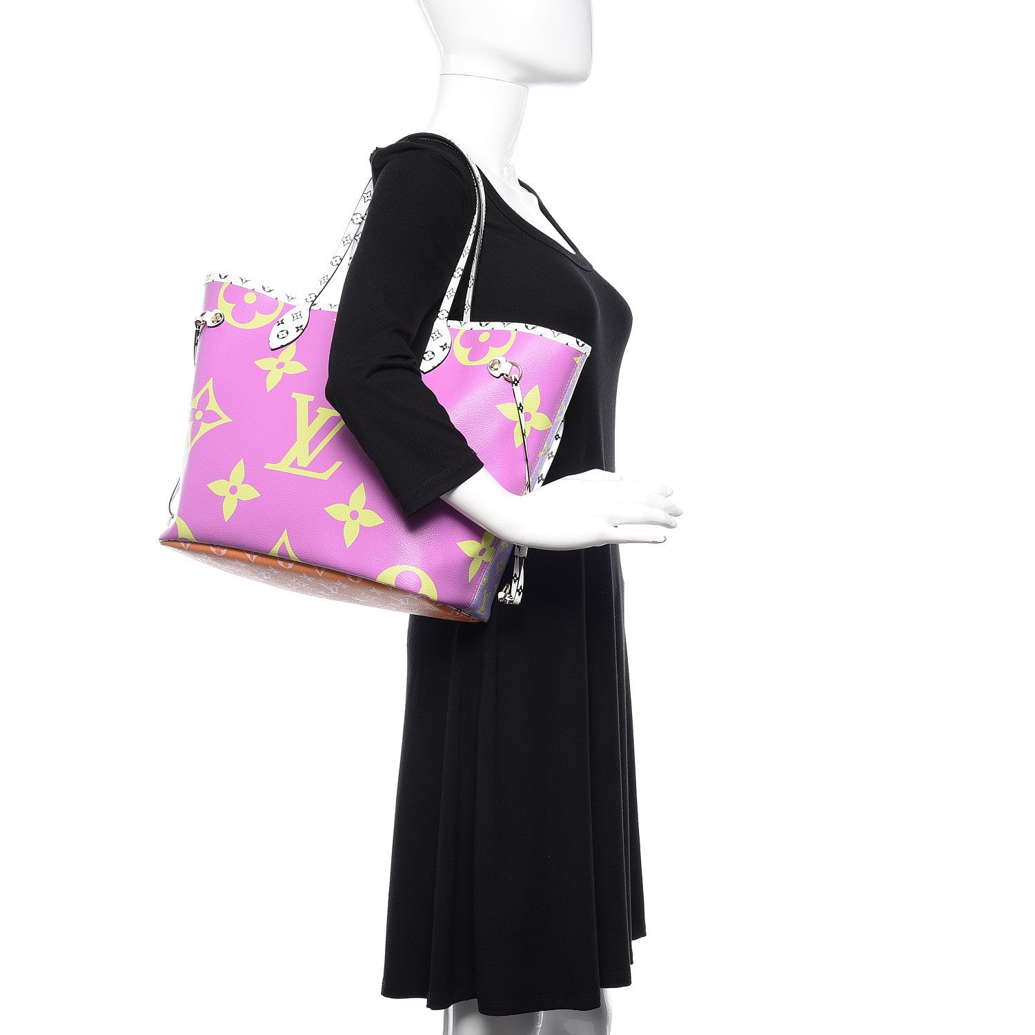 Louis Vuitton Monogram Giant Neverfull MM Pink Lilac 2 of 11