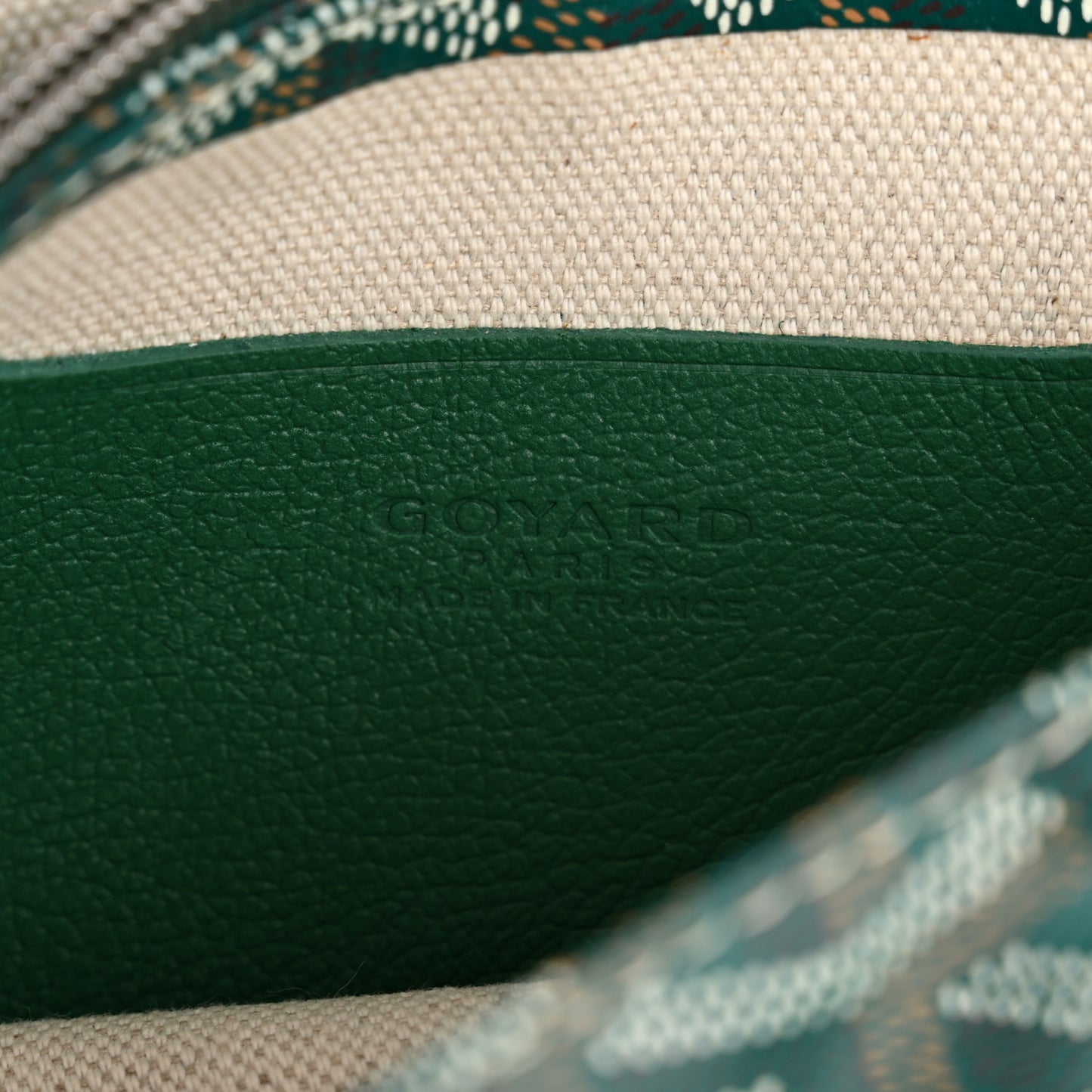 Goyardine Plumet Wallet Clutch Green