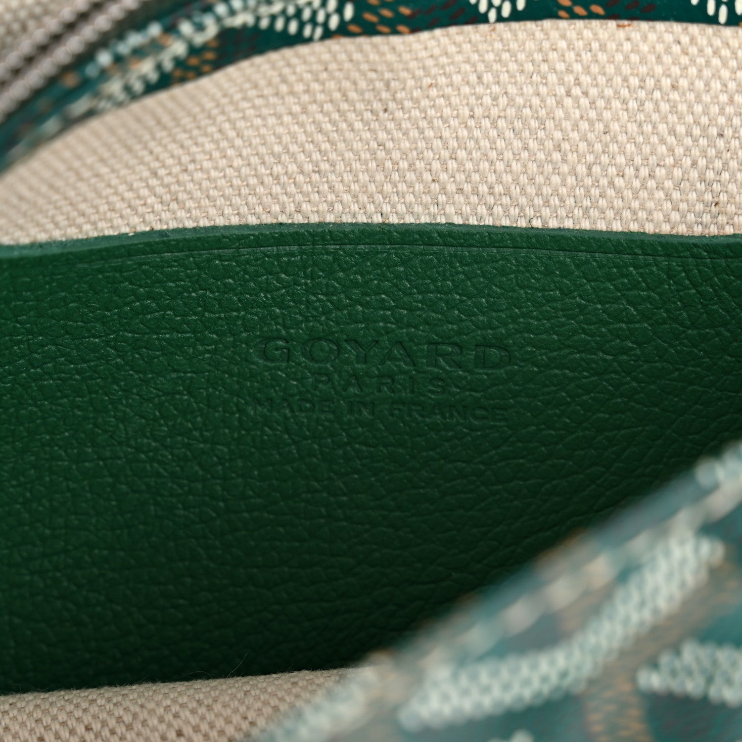 Goyard Goyardine Plumet Wallet Clutch Green 6 of 12