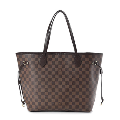 Louis Vuitton Damier Ebene Neo Neverfull MM Rose Ballerine 1 of 10