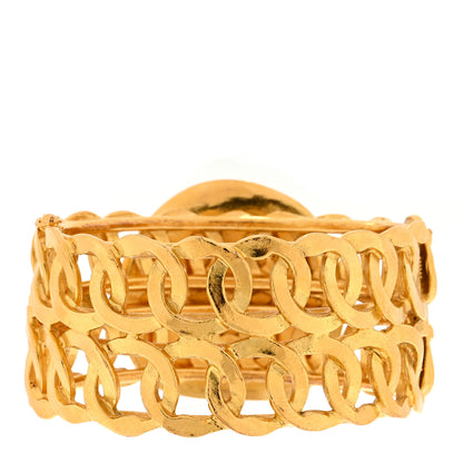 Chanel Metal CC Cuff Gold 2 of 3