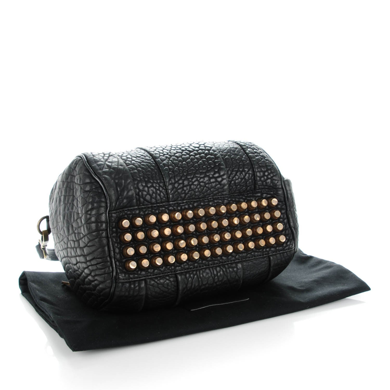 Alexander Wang Pebbled Lambskin Rockie Black Antique Brass Hardware 4 of 8