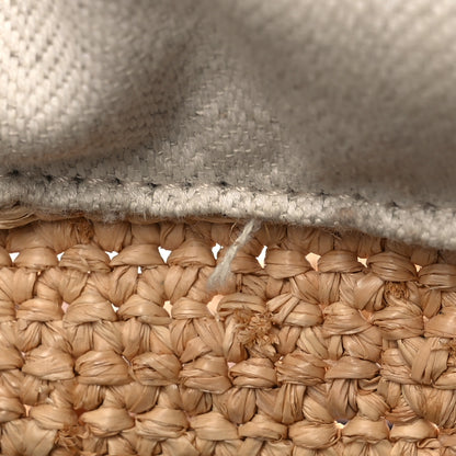 Loewe Calfskin Raffia Anagram Paulas Ibiza Pochette Bag Natural Tan 11 of 13