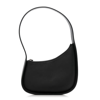 The Row Smooth Calfskin Half Moon Shoulder Bag Black 1 of 12