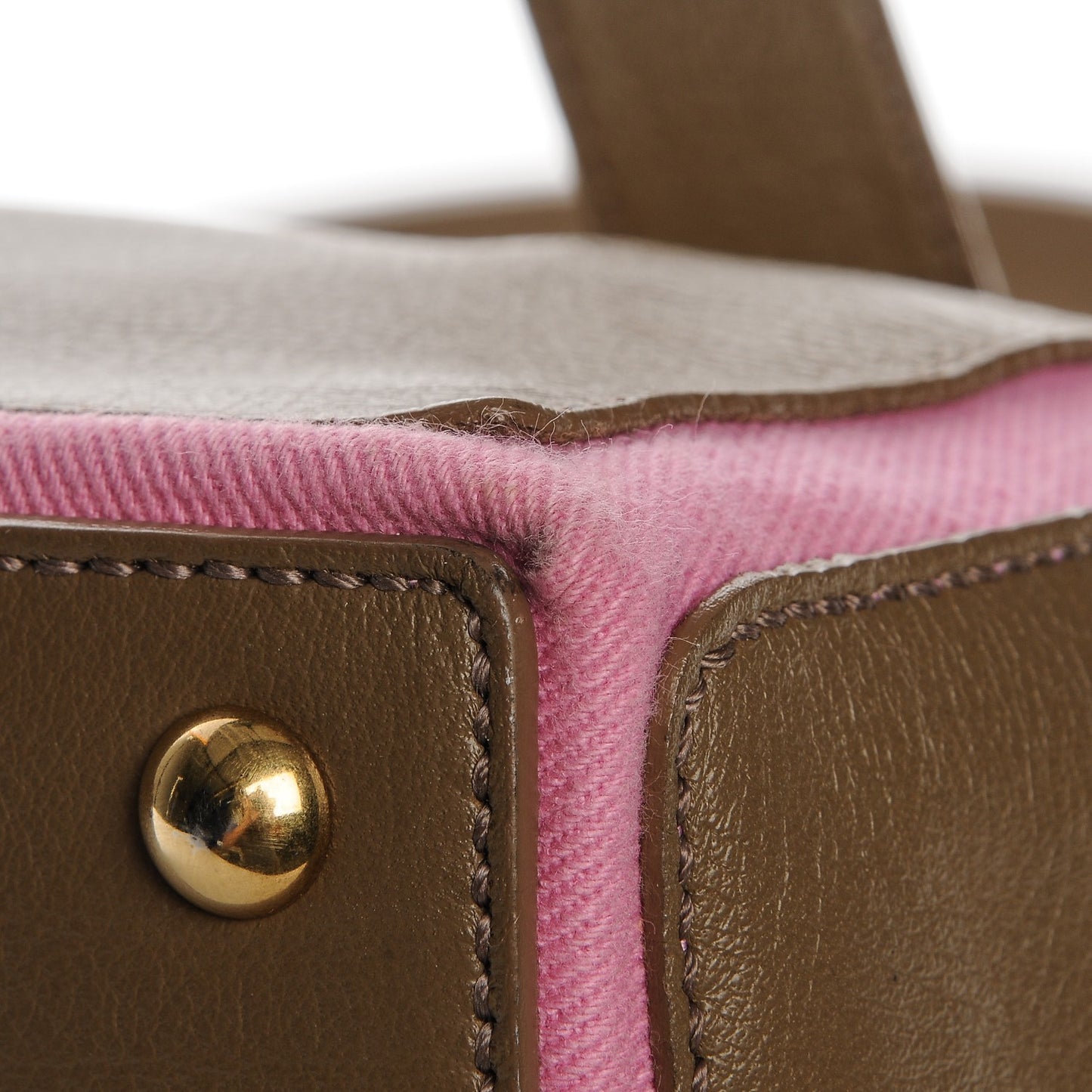 Calfskin Canvas Medium Muse Two Taupe Pink