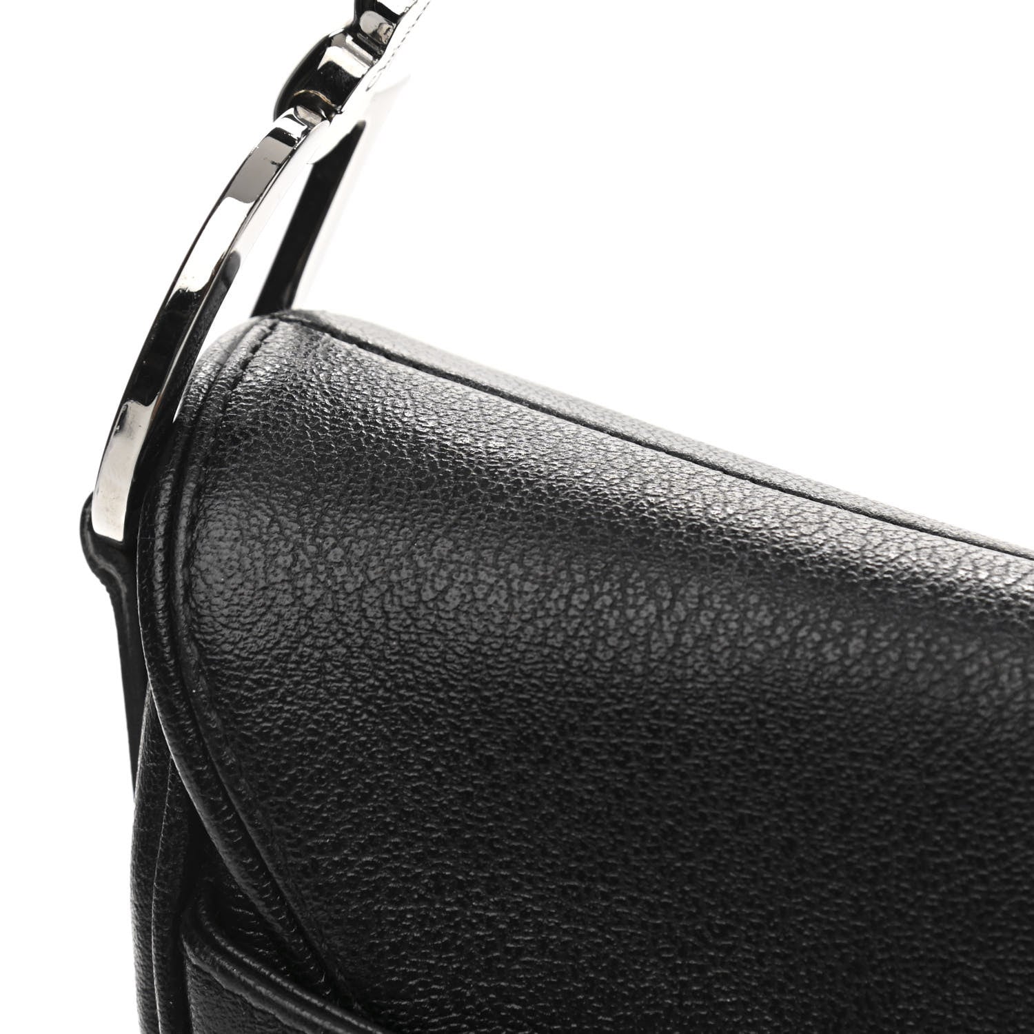 Christian Dior Calfskin Saddle Bag Black 15 of 19