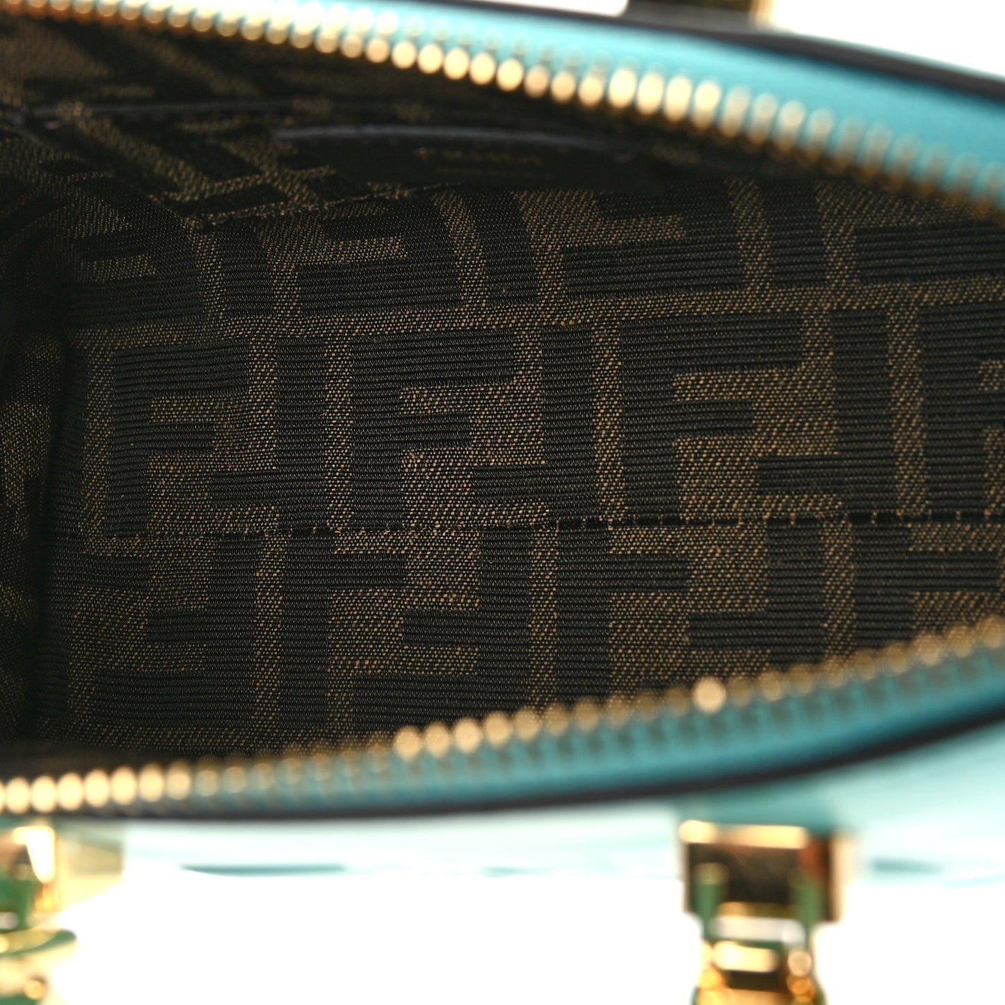 Vitello King Plexiglass Logo Embossed Mini By The Way Top Handle Boston Bag Spring Turquoise