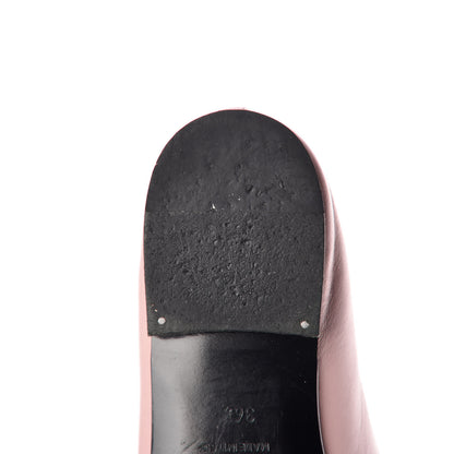Chanel Lambskin CC Cap Toe Ballerina Flats 36.5 Light Pink Black 14 of 15