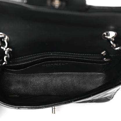 Chanel Patent Calfskin Quilted Mini Rectangular Flap Black 5 of 9