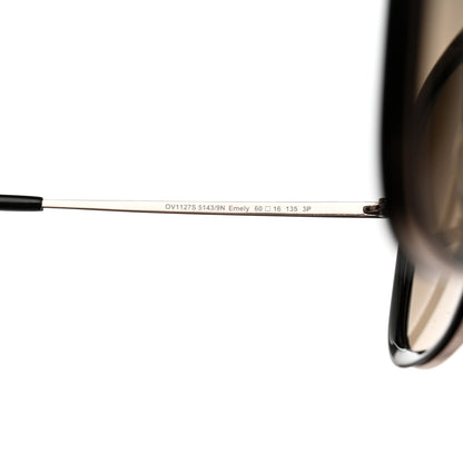 Oliver Peoples Emely Round Sunglasses Black Gold 5 of 7