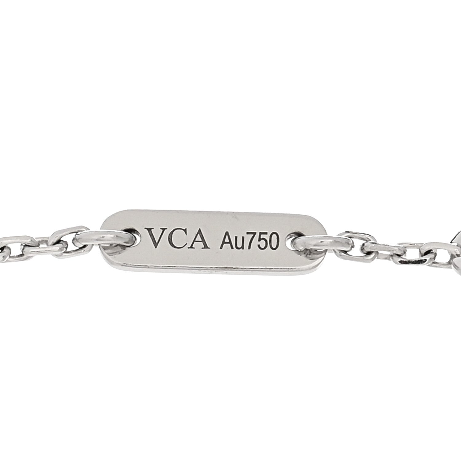 Van Cleef & Arpels 18K White Gold Diamond Mini Frivole Bracelet 3 of 4