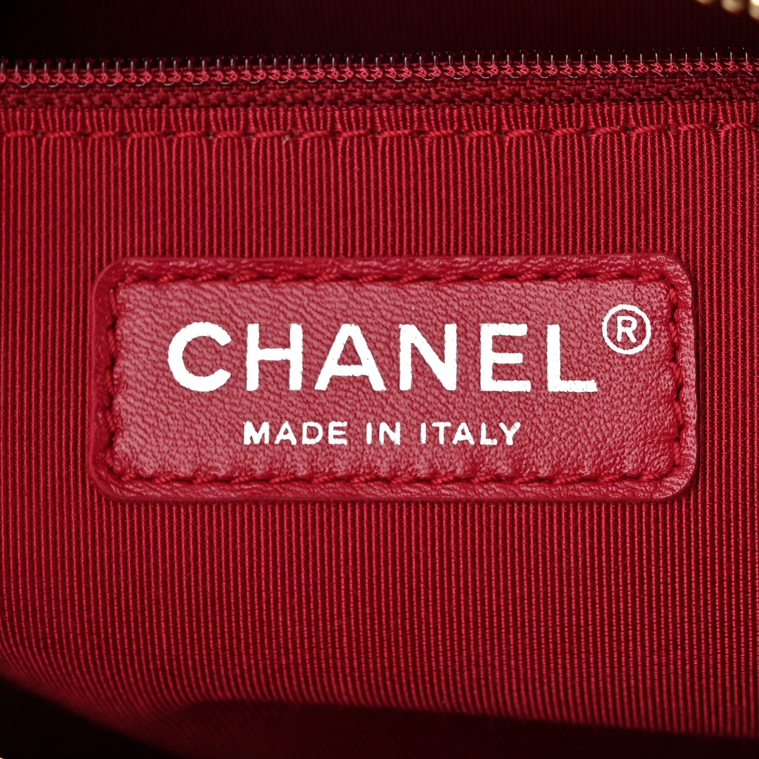 Chanel Wool Calfskin Quilted Medium Gabrielle Hobo Navy 6 of 10