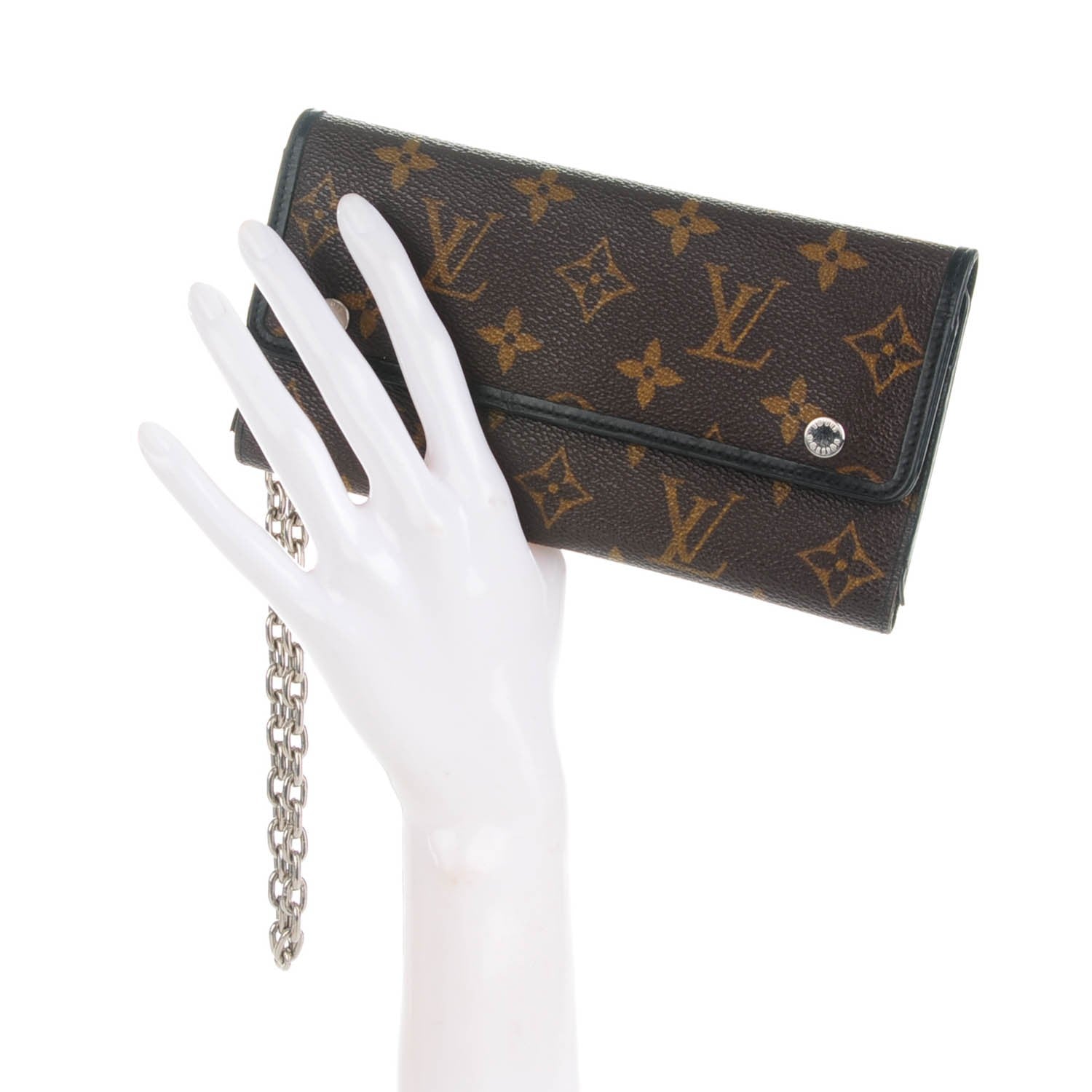 Louis Vuitton Monogram Macassar Long Wallet 2 of 8