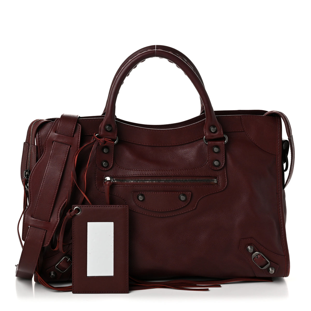 Balenciaga Veau Soyeux Classic Hardware City Rouge Bordeaux 3 of 12