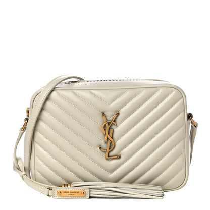 Saint Laurent Calfskin Matelasse Monogram Lou Camera Bag Crema Soft 1 of 14