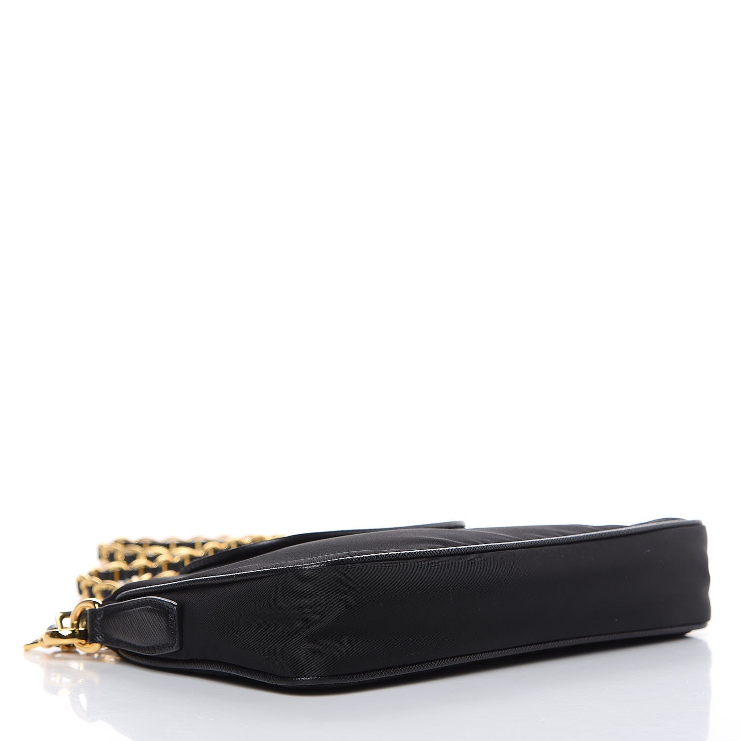 Prada Tessuto Nylon Saffiano Crossbody Bag Black 4 of 9