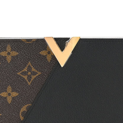 Louis Vuitton Monogram Calfskin Kimono Wallet Black 7 of 8