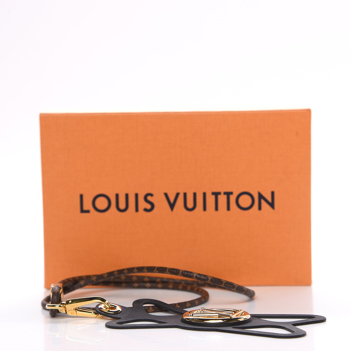 Monogram Silicone Louise Phone Holder Black