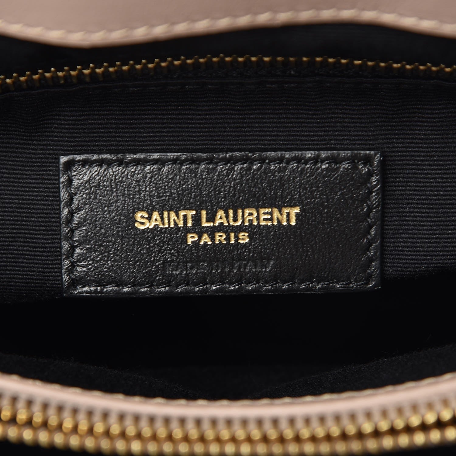 Saint Laurent Calfskin Y Quilted Monogram Medium Loulou Chain Satchel Dark Beige 6 of 7