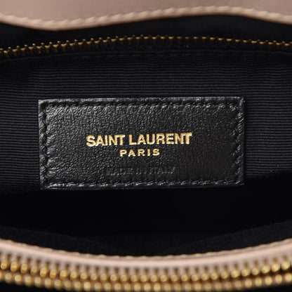 Saint Laurent Calfskin Y Quilted Monogram Medium Loulou Chain Satchel Dark Beige 6 of 7