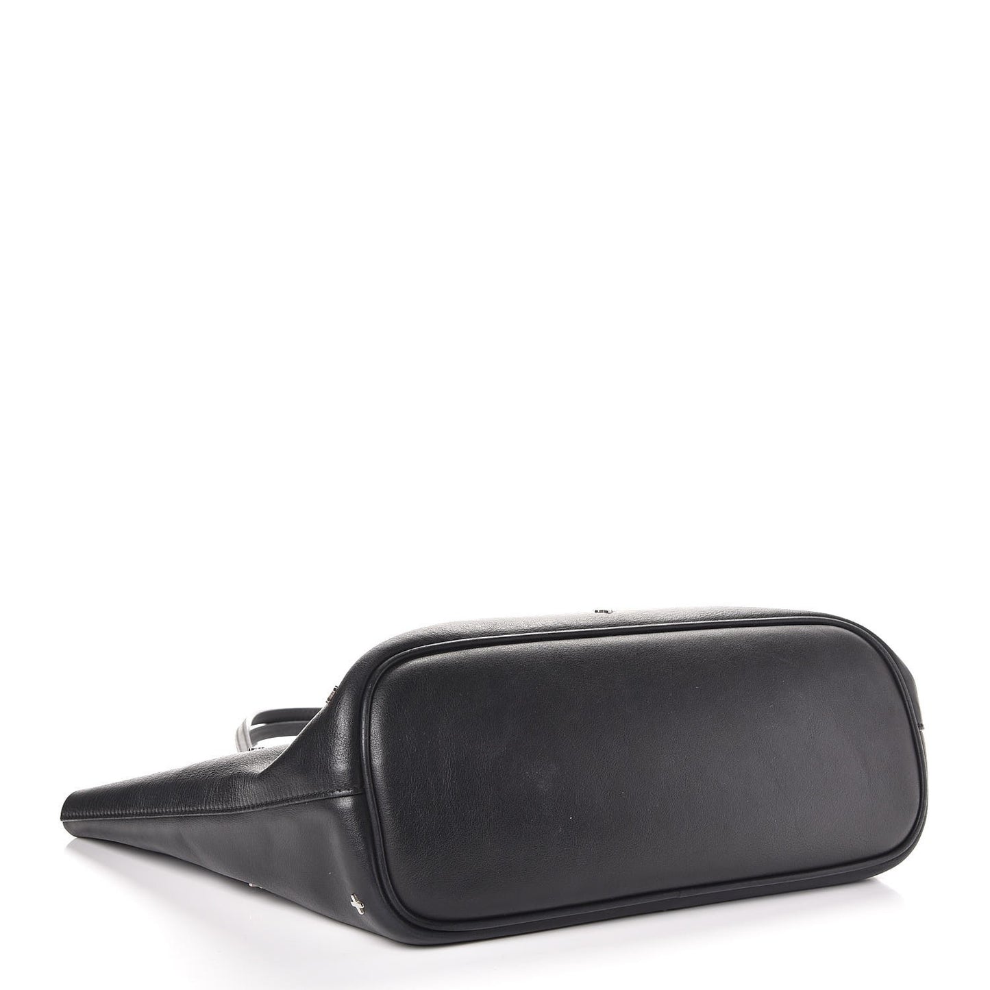 Calfskin Metal Cross Small Antigona Tote Black