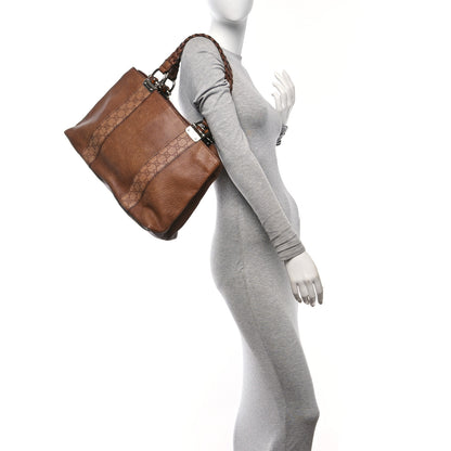 Gucci Calfskin Medium Bamboo Bar Tote Bag Brown 3 of 11