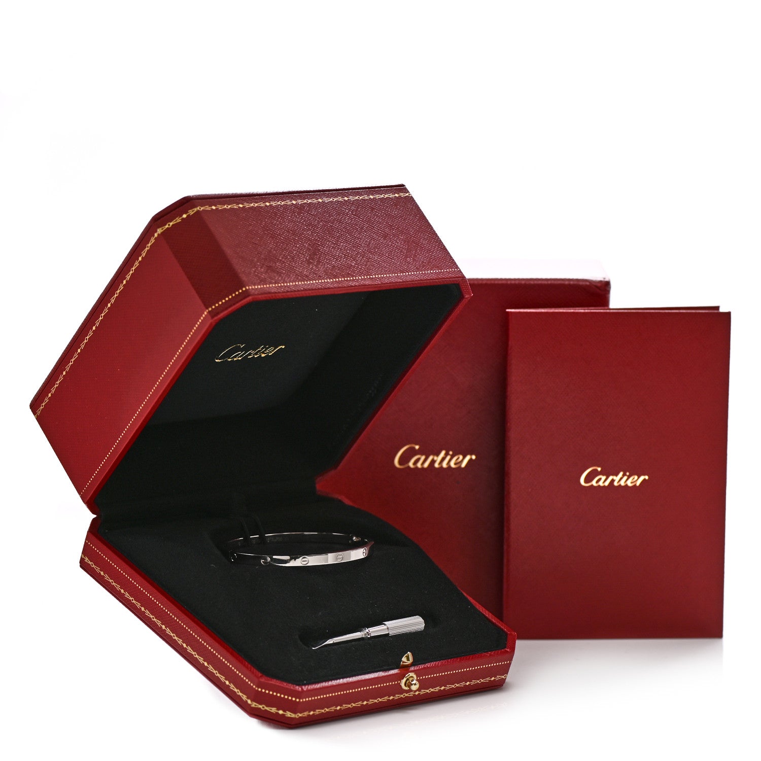 Cartier 18K White Gold Small LOVE Bracelet 16 5 of 5