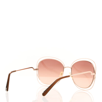 Chloe Oversized Round Carlina Sunglasses CE119S Gold 4 of 7