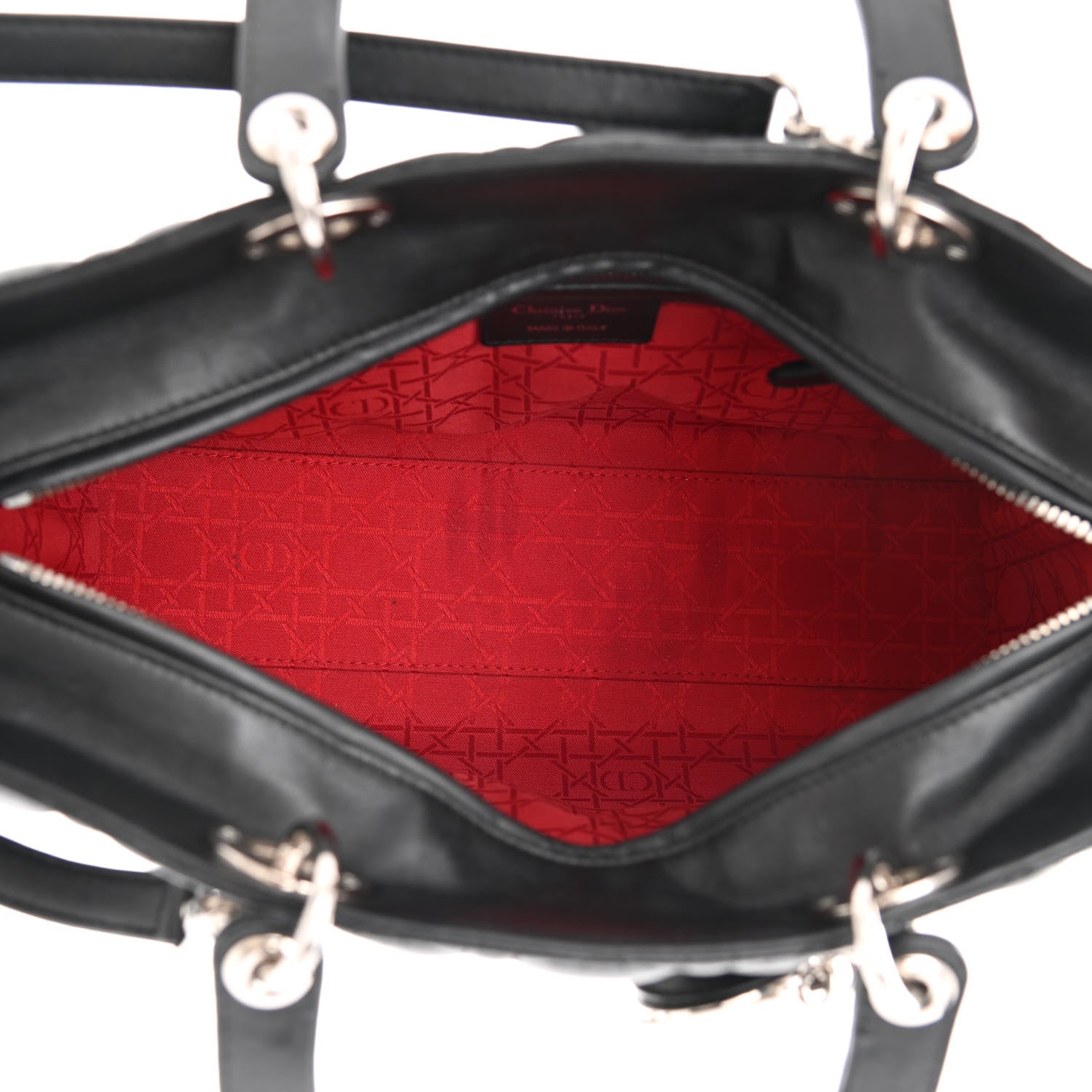 Christian Dior Lambskin Cannage Large Lady Dior Black 5 of 14