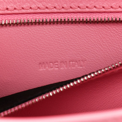 Balenciaga Calfskin Crocodile Embossed Degrade Small Hourglass Top Handle Bag Sweet Pink 10 of 14