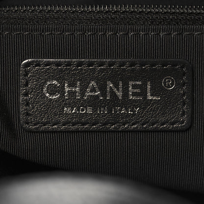 Chanel Metallic Grained Calfskin Quilted Large Casual Pocket Tote Black 8 of 16