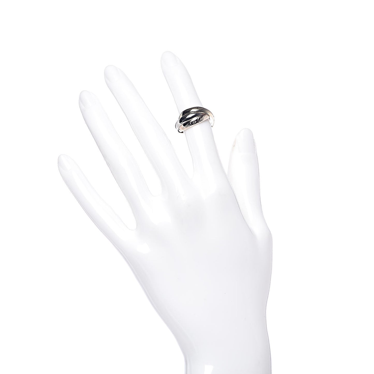 18K Pink Yellow White Gold Classic Les Must De Trinity Ring 49 4.75