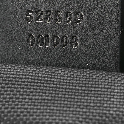 Gucci GG Supreme Monogram Web Small Flat Messenger Bag Black Grey 7 of 12
