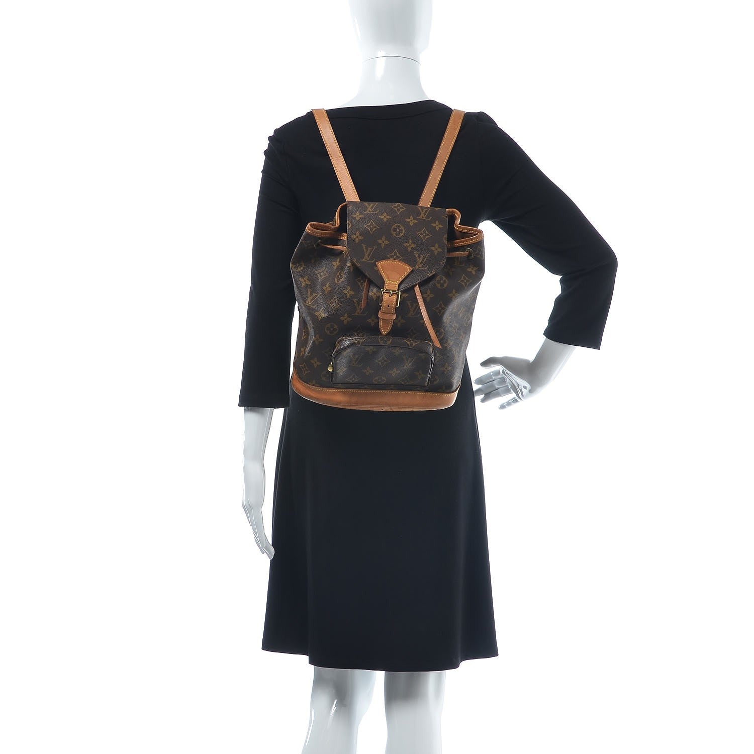 Louis Vuitton Monogram Montsouris MM Backpack 2 of 16