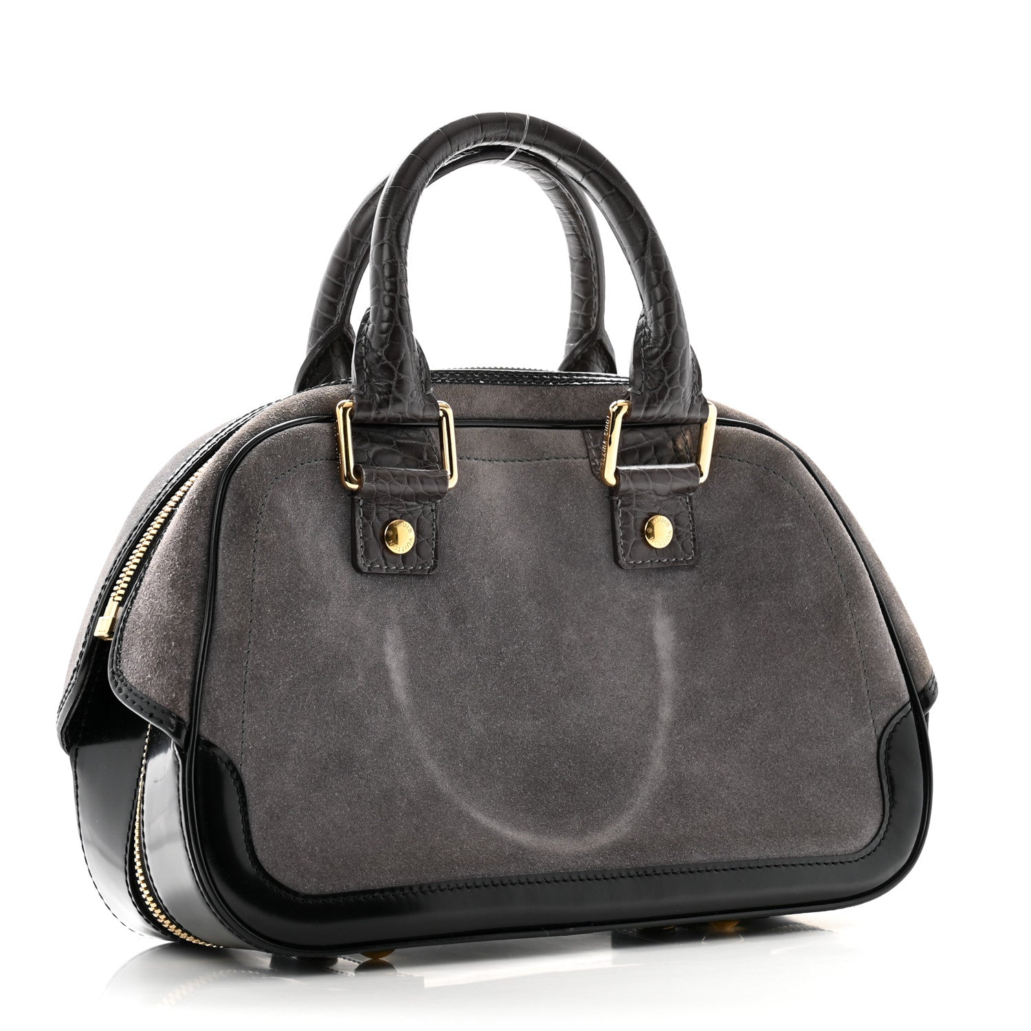 Louis Vuitton Havane Stamped Trunk Bowler PM Gray 3 of 11