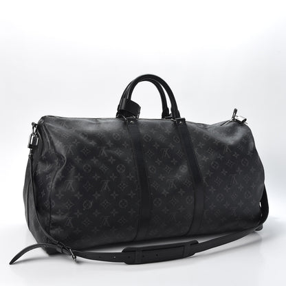 Louis Vuitton Monogram Eclipse Keepall Bandouliere 55 2 of 10