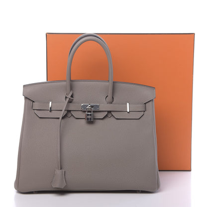 Hermes Togo Birkin 35 Gris Asphalte 15 of 15