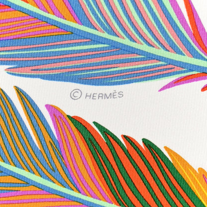 Hermes Silk Giant Toucans De Paradis Scarf 140 White Bleu Multicolor 3 of 14