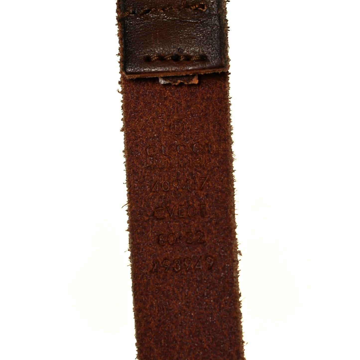 Faded Calfskin Double G 20mm Belt 80 32 Cuir